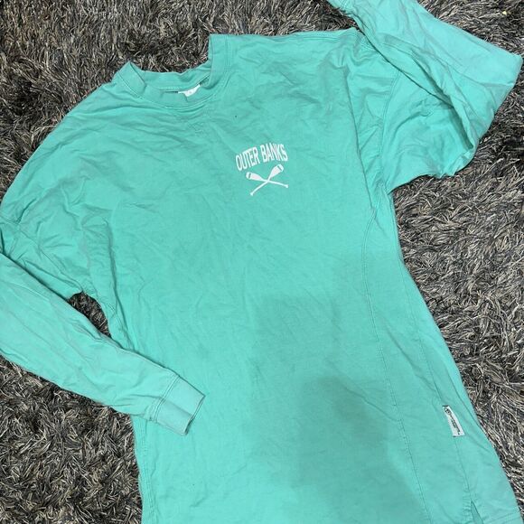 Southpointe Jersey Outer Banks Aqua Blue Mint Sweatshirt Size XS - Picture 1 of 6
